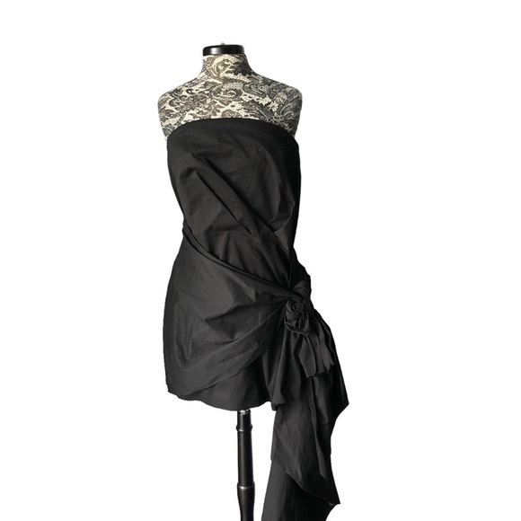 Carline Crawford Patterson The Drop Dress Black XXL - Picture 7 of 7